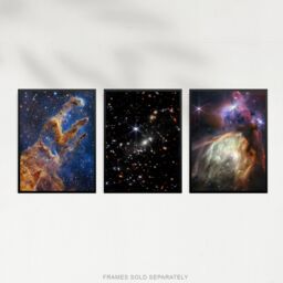 Artery8 Wall Art Print Pack of 3 NASA James Webb Images Deep Field Stars Rho Ophiuchi Clouds Pillars of Creation Large Poster Set - thumbnail 3