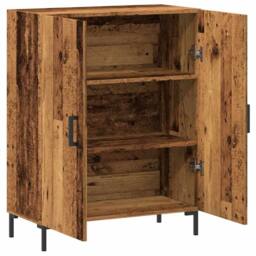 Berkfield Home Sideboard Old Wood 69.5x34x90 cm Engineered Wood in Brown - thumbnail 7