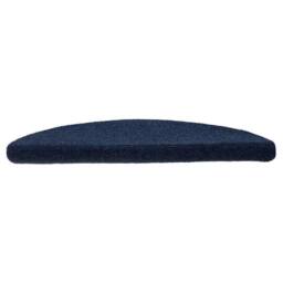 Berkfield Home Self-adhesive Stair Mats 15 pcs Navy 56x17x3 cm Needle Punch - Size: Medium - thumbnail 1