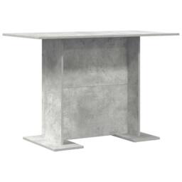 Berkfield Home Elegant Dining Table Concrete Grey 110x60x75 cm Engineered Wood - Size: 110 x 60 x 75 cm - thumbnail 7