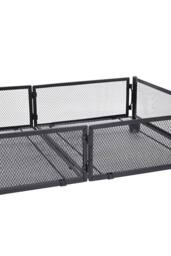 ExtraStar Metal Underbed Storage Container with Wheels Foldable Organizer in Black - thumbnail 5