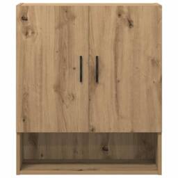 Berkfield Home Wall Cabinet Artisan Oak 60x31x70 cm Engineered Wood in Brown - Size: 60 x 31 x 70 cm - thumbnail 4