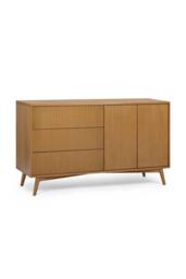 Teamson Home Tremolo Wooden Sideboard 3 Drawers 2 Doors in Natural - thumbnail 1