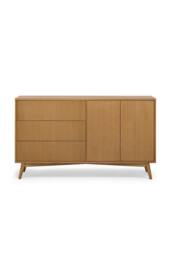 Teamson Home Tremolo Wooden Sideboard 3 Drawers 2 Doors in Natural - thumbnail 6