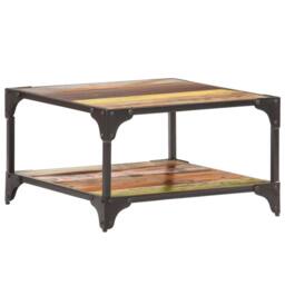 Berkfield Home Coffee Table 60x60x35 cm Solid Reclaimed Wood - Size: 60 x 60 x 35 cm - thumbnail 6