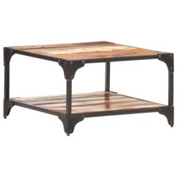Berkfield Home Coffee Table 60x60x35 cm Solid Reclaimed Wood - Size: 60 x 60 x 35 cm - thumbnail 7