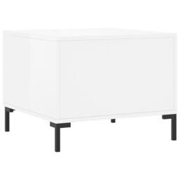 Berkfield Home Decorative Coffee Tables 2pcs High Gloss White 50x50x40 cm Engine - Size: 50 x 50 x 40 cm - thumbnail 9