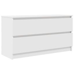 Berkfield Home TV Cabinet White 100x35x54 cm Engineered Wood - Size: 100 x 35 x 54 cm - thumbnail 2