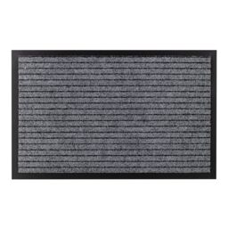 RugsX Antislip Dura Doormat in Grey - Size: 66 cm x 120 cm
