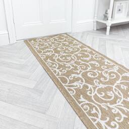 runrug Carpet Runner Rug - Indoor/Outdoor, Reversible, 2mm - 'Ivy' in Brown - Size: 60 cm x 150 cm