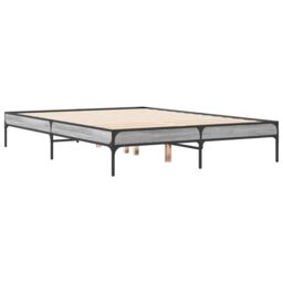 Berkfield Home Bed Frame without Mattress Grey Sonoma 140x190 cm - thumbnail 6