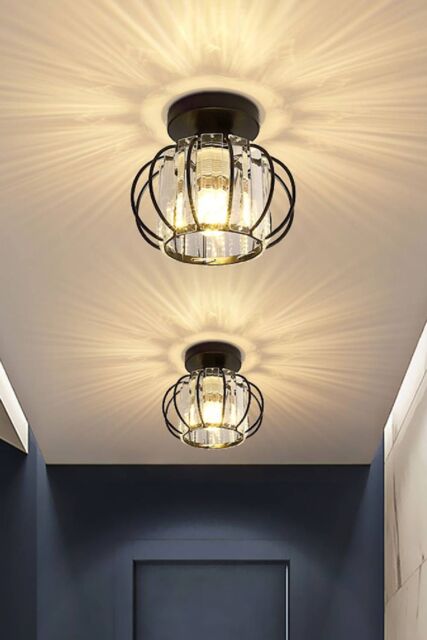 Living and Home Metal Lantern Shape Pendant Light in Black - image 1