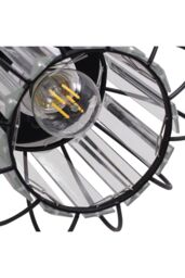Living and Home Metal Lantern Shape Pendant Light in Black - thumbnail 6