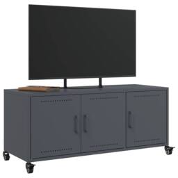 Berkfield Home TV Cabinet Anthracite 100.5x39x43.5 cm Steel in Dark Grey - thumbnail 5