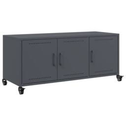 Berkfield Home TV Cabinet Anthracite 100.5x39x43.5 cm Steel in Dark Grey