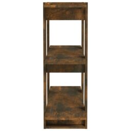 Berkfield Home Book Cabinet/Room Divider Smoked Oak 80x30x87cm in Brown - Size: 80 x 30 x 87 cm - thumbnail 6
