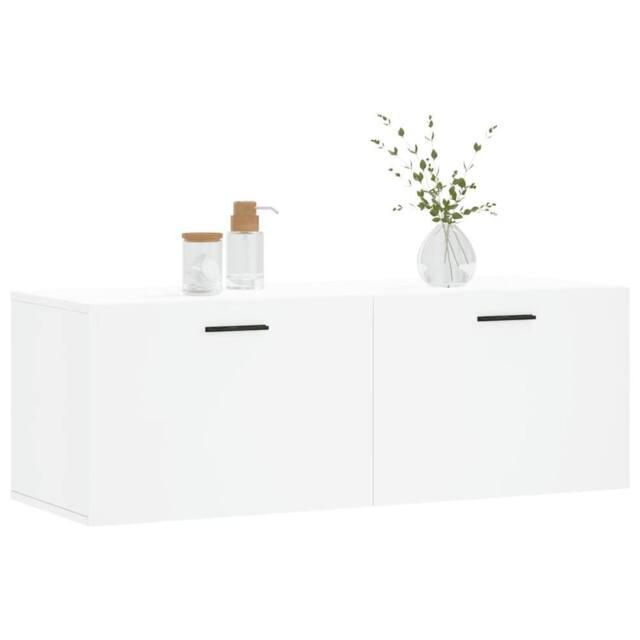 Berkfield Home Wall Cabinet White 100x36.5x35 cm Engineered Wood - image 1