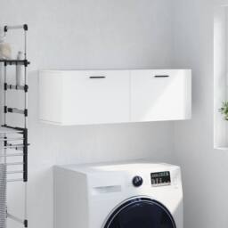 Berkfield Home Wall Cabinet White 100x36.5x35 cm Engineered Wood - thumbnail 2