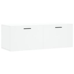 Berkfield Home Wall Cabinet White 100x36.5x35 cm Engineered Wood - thumbnail 3