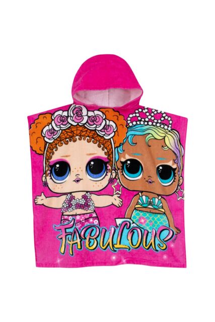LOL Surprise Women's Towel Poncho in Pink - image 1