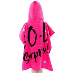 LOL Surprise Women's Towel Poncho in Pink - thumbnail 4