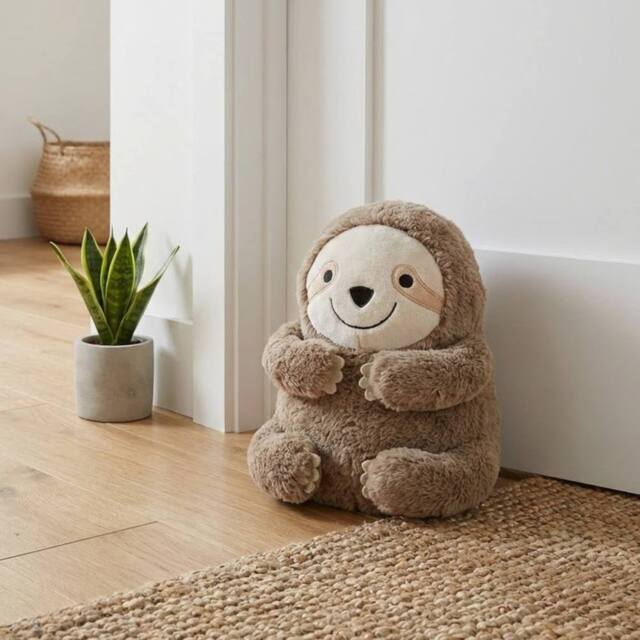 Garden Greatness Plush Sitting Furry Sloth Door Stopper - Size: 1 Pack