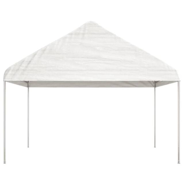 Berkfield Home Gazebo with Roof White 13.38x4.08x3.22 m Polyethylene - image 1