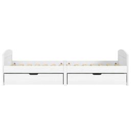 Berkfield Home Day Bed with 2 Drawers IRUN White 90x200 cm Solid Wood Pine - thumbnail 4