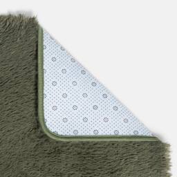 OHS Soft Fluffy Rug Anti-Slip Carpet Area Floor Mat in Dark Green - Size: 80 cm x 150 cm - thumbnail 5