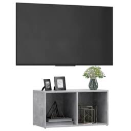 Berkfield Home TV Cabinet Concrete Grey 72x35x36.5 cm Engineered Wood - thumbnail 1