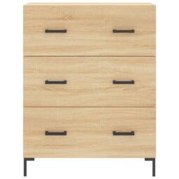 Berkfield Home Highboard Sonoma Oak 69.5x34x180 cm Engineered Wood in Light Tan - thumbnail 8