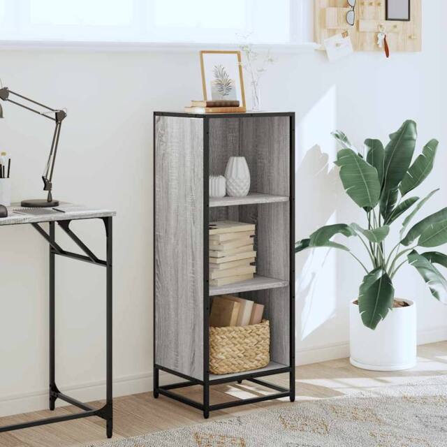 Berkfield Home Modern Book Cabinet Grey Sonoma 40x35x107.5 cm Engineered Wood - image 1