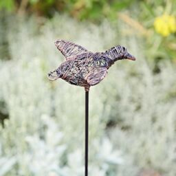 Paper High Wire Duck Garden Stake Decoration in Bronze - thumbnail 2