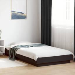 Berkfield Home Durable Bed Frame with LED Lights without Mattress Black 90x190cm - Size: 90x190 cm - thumbnail 2