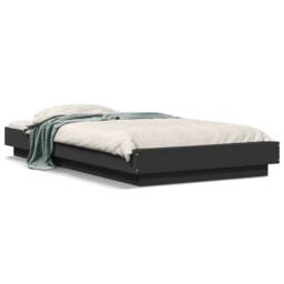 Berkfield Home Durable Bed Frame with LED Lights without Mattress Black 90x190cm - Size: 90x190 cm - thumbnail 3