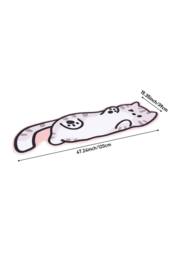 Living and Home Cartoon Cat Shaped Non-Slip Floor Mat Area Rug in White - Size: 40 cm x 120 cm - thumbnail 7