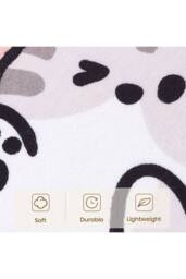 Living and Home Cartoon Cat Shaped Non-Slip Floor Mat Area Rug in White - Size: 40 cm x 120 cm - thumbnail 4