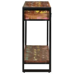 Berkfield Home Console Table Multicolour 120x33x75 cm Solid Wood Reclaimed - Size: 120 x 33 x 75 cm - thumbnail 6