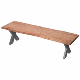Lemon Pavilion Furniture and Decor Live Edge Collection Bench - Acacia - L40 x W180 x H45 cm - Brown - thumbnail 1