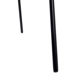 Wyld and Coco Armchair Grey Velvet Black Metal Legs - thumbnail 8