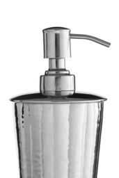 Orsina Hammered Nickel Finish Lotion Dispenser in Silver - thumbnail 6