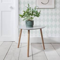 Nöa and Nani Malme Side Table Occasional Large in Chalk Grey and Natural Pine - thumbnail 1