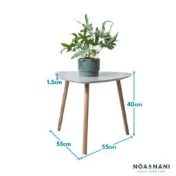Nöa and Nani Malme Side Table Occasional Large in Chalk Grey and Natural Pine - thumbnail 8