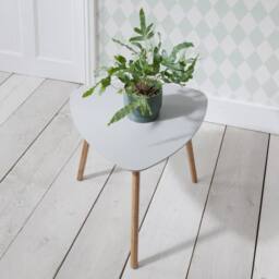 Nöa and Nani Malme Side Table Occasional Large in Chalk Grey and Natural Pine - thumbnail 2