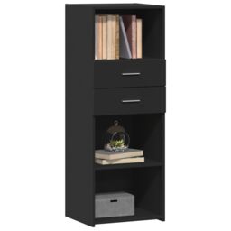 Berkfield Home Highboard Black 45x42.5x124 cm Engineered Wood - thumbnail 3