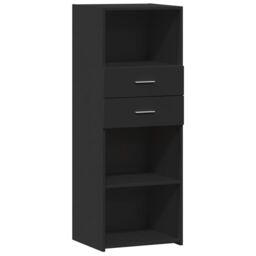 Berkfield Home Highboard Black 45x42.5x124 cm Engineered Wood - thumbnail 2