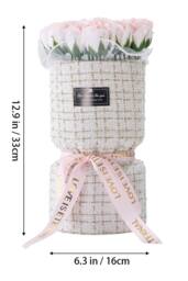Living and Home Decorative Artificial Soap Flower Bouquet in Pink - thumbnail 5