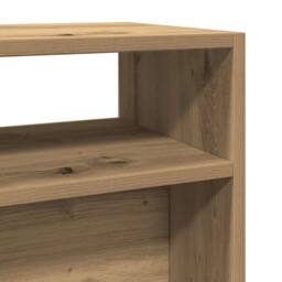 Berkfield Home Decorative Console Table Artisan Oak 105x30x80 cm Engineered Wood in Brown - Size: 105 x 30 x 80 cm - thumbnail 7