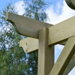 Rutland County Garden Furniture Ltd Wall Mounted Garden Pergola, Wood, L180 x W480 x H270 cm - Light Green - thumbnail 9