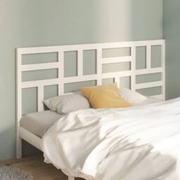 Berkfield Home Beautiful Bed Headboard White 186x4x104 cm Solid Wood Pine - Size: 186 x 4 x 104 cm - thumbnail 2